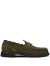 Gucci Horsebit Detailed Slip-on Loafers In Green