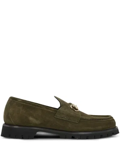 Gucci Horsebit Platform Loafers In Green