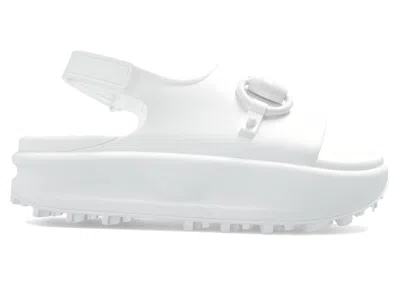 Pre-owned Gucci Horsebit Platform Sandal (women's) Sneakers In White
