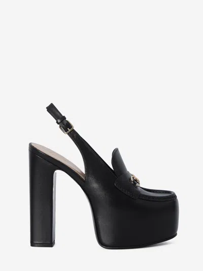 GUCCI GUCCI HORSEBIT PLATFORM SLINGBACK LOAFERS