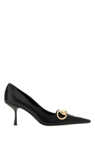 Gucci Horsebit Pointed-toe Pumps In Black