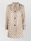 Gucci Horsebit-print Shell Coat