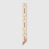 Gucci Horsebit Print Silk Neck Bow In Pink