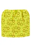 Gucci Horsebit Print Skirt Skirts Yellow In Green