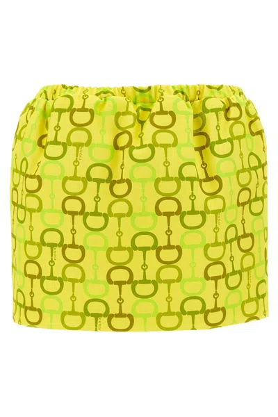 GUCCI HORSEBIT PRINT SKIRT