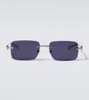 Gucci Horsebit Rectangular Sunglasses In Silver