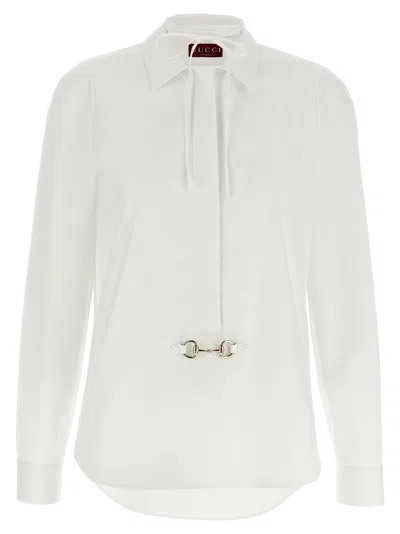 Gucci Horsebit Shirt In White