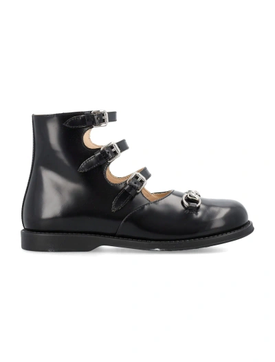 Gucci Kids' Horsebit Shoe With Buckles