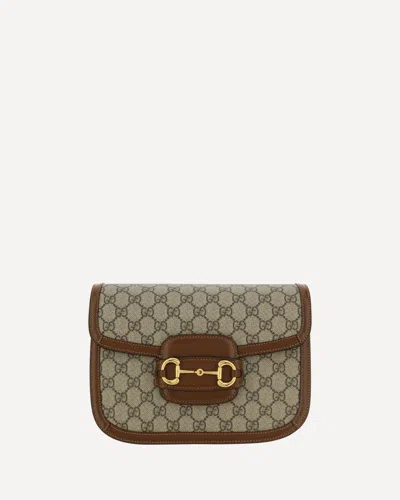 Gucci Horsebit Shoulder Bag In Black