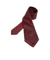 Gucci Tie With Geometric Patterns In Brown