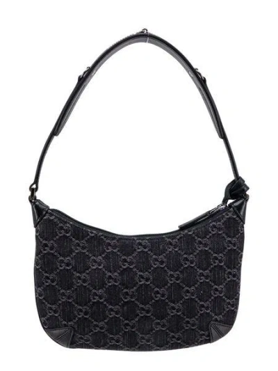 Gucci Horsebit Slim Handbag In Blkgrey