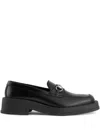 Gucci Tempe Patent Leather Loafers In Black