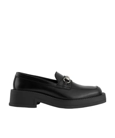Gucci Horsebit Square-toe Loafers In Black