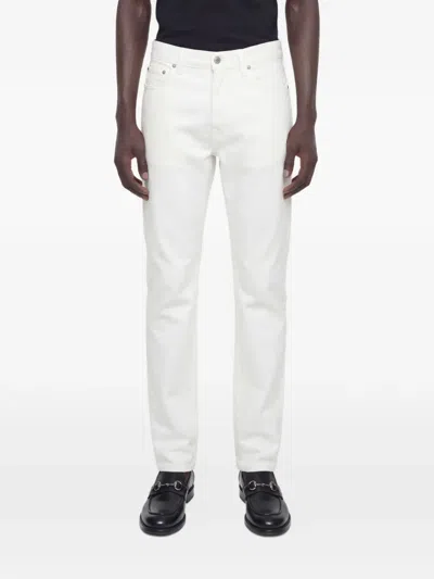 Gucci Horsebit Straight-leg Jeans In White