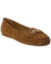 Gucci Beige Ballet Shoes With Horsebit And Bow Detail In Gg Canvas Woman