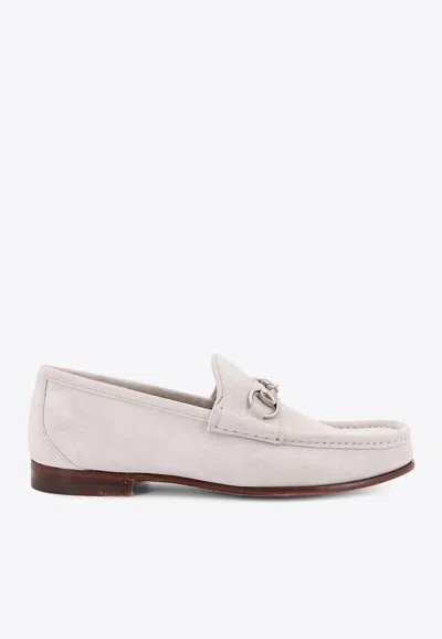 GUCCI HORSEBIT SUEDE LOAFERS