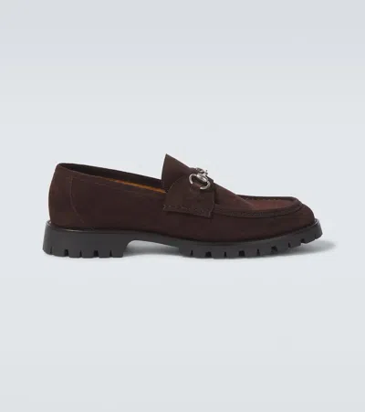 GUCCI HORSEBIT SUEDE LOAFERS