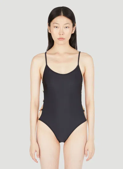 Gucci Horsebit Swimsuit In Black