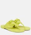 Gucci Horsebit Thong Sandals In Green
