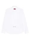 Gucci Women Cotton Popeline Shirt With Iconic Metal Horsebit In White