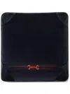 Gucci Horsebit Velvet Cushion (42cm X 42cm) In Blau