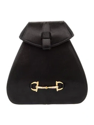 Pre-owned Gucci Horsebit Vintage Horsebit Mini Backpack Mini In Black