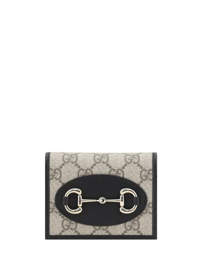 Gucci Anchor Gg Supreme Wallet In Black