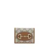 Gucci Women Horsebit Wallet In Brown