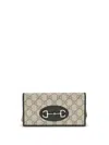 Gucci Horsebit Wallet In Gray