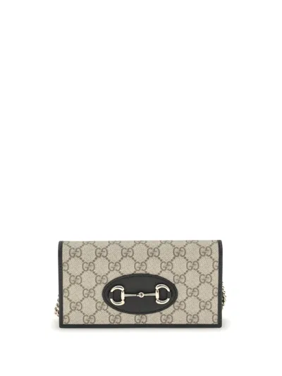 Gucci Horsebit Wallet In Gray