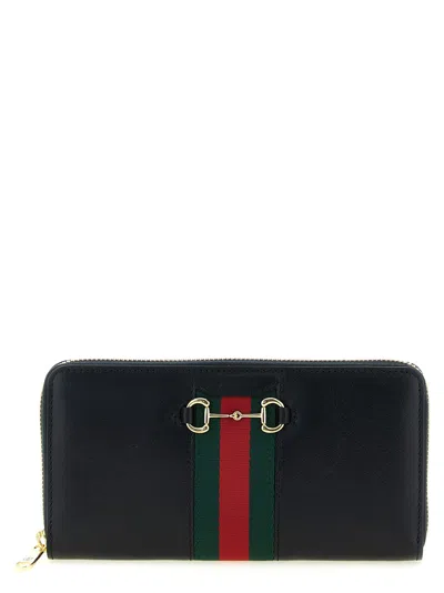 Gucci Horsebit Wallet In Black