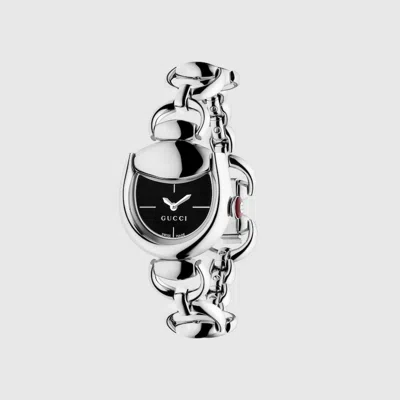 Gucci Horsebit Watch In Gray