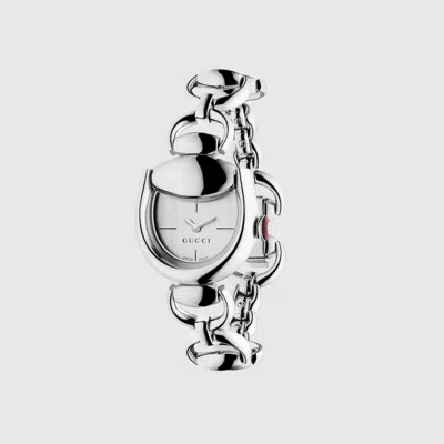 Gucci Horsebit Watch In Gray