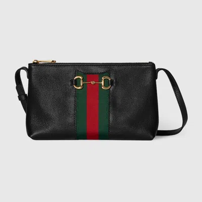 Gucci Horsebit Web Mini Bag In Black
