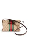 Gucci Small Horsebit Web-stripe Shoulder Bag In Multi