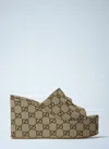 Gucci Gg Wedge Sandals