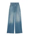 Gucci Horsebit Wide-leg Jeans In Blue