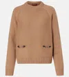 Gucci Horsebit Wool And Cashmere Sweater In Sand