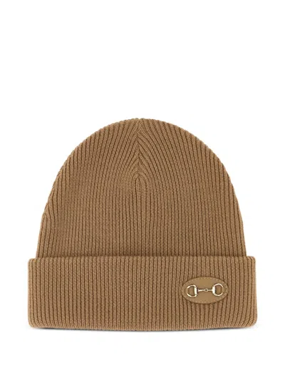 Gucci Horsebit Wool Beanie In Pink