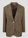 Gucci Horsebit Wool Jacket In Brown