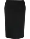 Gucci Women's Horsebit Wool Midi Skirt In Black