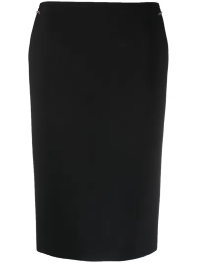 Gucci Horsebit Midi Skirt In Black