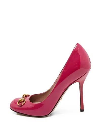 Pre-owned Gucci Horsebit-detail Pumps In Pink