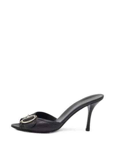 Pre-owned Gucci Horsebit-detail Sandals In Brown