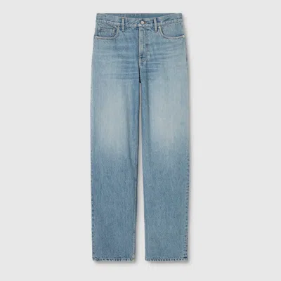 Gucci Hose Aus Baumwolldenim In Blue