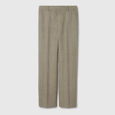 Gucci Prince Of Wales Wool Pants In Multi