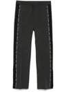 Gucci Embroidery Wool Trousers In 1027 Dk Grey Navy