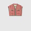 GUCCI GUCCI HOUNDSTOOTH CHENILLE GILET