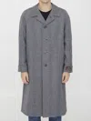 Gucci Houndstooth Coat In Black