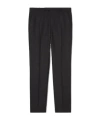 Gucci Houndstooth Wool Pant With Embroidery In Black